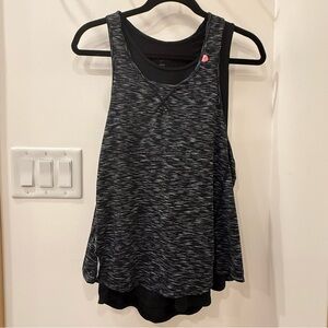 ✅5/$25 Tangerine size small double layered Activewear Razorback tank top guc